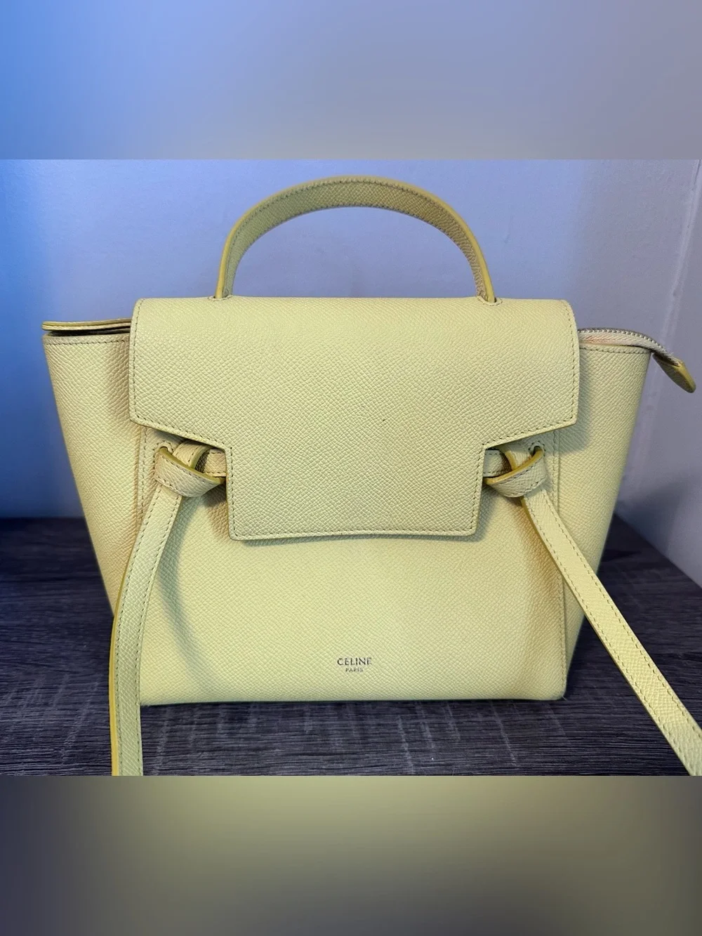 Celine Nano Belt Yellow Calfskin